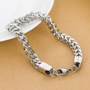 Double Layer Keel <b>Titanium</b> Steel Bracelet 6Mm Fashion Simple Women's Jewelry Stainless Steel <b>Chain</b> Bracelet For Daily Wear - Product Image 4