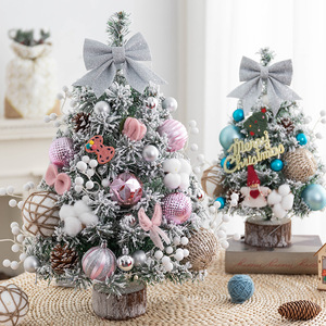 Dropshipping Shopify Flocked <b>Mini</b> <b>Christmas</b> <b>Tree</b> Set With Lights 0.6m Tabletop Decor With Ornaments - Product Image 3