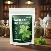 Teh Herbal Alami Penyegar Mulut Detoksifikasi Herbal Cina Penghilang Bau Mulut Teh dalam Sachet