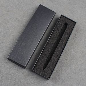 Custom Matte <b>Black</b> Paper Pen <b>Gift</b> <b>Box</b> with Lid and Base for Promotional Pens with Logo Printing - Product Image 2