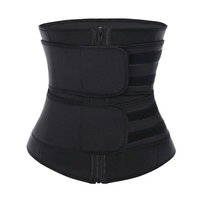 Ceinture amincissante pour femme en polyester, respirante, réglable, avec fermeture éclair, double compression, pour l'entraînement, brûleur de graisse, sculptant le corps
