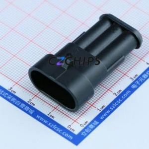 282105-1 Housing (Wire-to-Board / Wire-to-Wire) P=6mm Connector ( Jack Structure: 1x3P )( Pitch: 6mm )( Number of Rows: 1 ) - Product Image 1