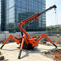 Grue araignée sur chenilles Tonlita de 3 tonnes, grue araignée télescopique portable à flèche articulée pour la levée de charges