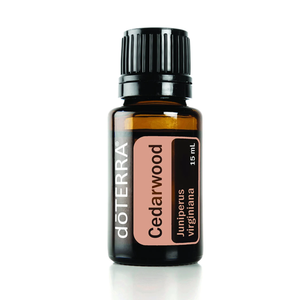 Étiquette autocollante en bois de cèdre doTERRA pour emballage d'huile essentielle - Product Image 1