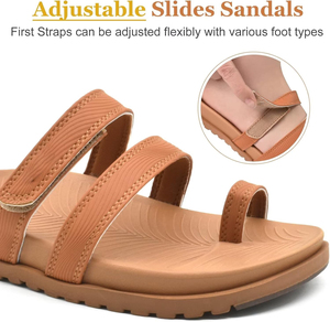 Womens <span class=keywords><strong>Slide</strong></span> Dép Plantar Fasciitis Hỗ Trợ Thoải Mái Có Thể Điều Chỉnh Phẳng Trọng Lượng Nhẹ Chỉnh Hình Trượt Trê<span class=keywords><strong>n</strong></span> Dép Tùy Chỉnh Flip-Flop - Product Image 3