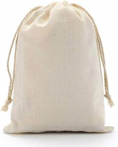 Bolsas de Algodón Natural sin Blanquear con Cordón para Regalos, Juguetes, Granos de Café y Embalaje de Velas, Venta al Por Mayor - Product Image 3