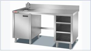 Attrezzatura da <span class=keywords><strong>bar</strong></span> per ristorante dell'hotel in acciaio inossidabile/fabbrica di workstation da tavolo per cocktail/birra in metallo personalizzato - Product Image 3