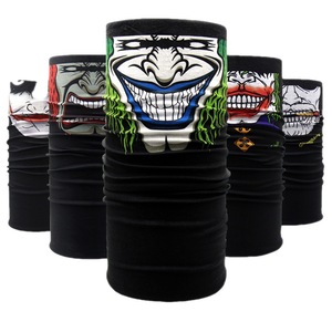 Bandana Joker Face, máscara de ciclismo de talla única, braga de cuello multifuncional para deportes al aire libre y Halloween - Product Image 1