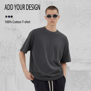 Custom <b>Plain</b> Heavyweight <b>T</b>-<b>shirt</b> Luxury Tshirt Custom Print logo Blank <b>t</b> <b>Shirt</b> <b>Oversize</b> Men's <b>T</b> <b>shirt</b> for Men - Product Image 3