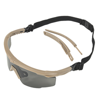 Nouvelles lunettes de sécurité tactiques 3 lentilles PC interchangeables Anti-impact Semi-cerclées Protection oculaire coupe-vent Lunettes de tir