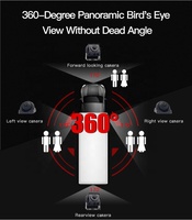Système de vision d'oiseaux 3D AHD, à 360 degrés, pour surveillance de la surface morte, enregistrement 256G intégré, 4CH AHD DVR