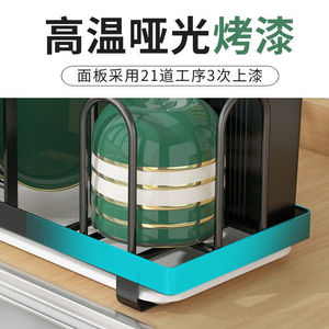 Escurridor de Platos para Encimera con Porta Cubiertos, Diseño Cuadrado de Secado Rápido para Organización de Cocina - Product Image 5