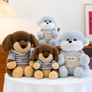 Juguetes de peluche al por mayor de perros <span class=keywords><strong>salchicha</strong></span> Dachshund y nutrias de estilos variados, ideales para máquinas expendedoras y regalos para bebés. - Product Image 5