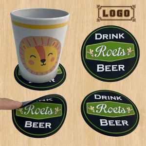 Sous-verres antidérapants en caoutchouc par sublimation, sous-verres personnalisés pour boissons, sous-verres en silicone personnalisés, faible MOQ - Product Image 1