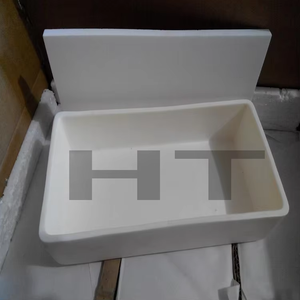 Bac en céramique d'alumine à 99 % pour usage en laboratoire HT, <span class=keywords><strong>creuset</strong></span> en céramique de 5 ml - Product Image 2