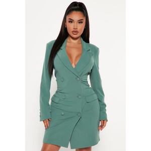 Blazer Formal de Oficina para Mujer, Estilo Personalizado, Manga Larga, Bolsillos Falsos, Vestido Casual de Negocios, Gran Venta - Product Image 1