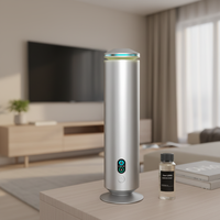 Diffuseur d'huiles essentielles et veilleuse LED de bureau OEM/ODM, diffuseur décoratif de luxe en aluminium sans eau