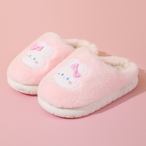 Pantuflas <span class=keywords><strong>de</strong></span> Invierno para Niños y Niñas, Diseño <span class=keywords><strong>de</strong></span> Animales Adorables, <span class=keywords><strong>de</strong></span> Felpa Coral, Cálidas para Interiores - Product Image 6