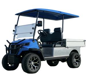 Chariot de golf électrique tout-terrain avec caisse de chargement en acier et 5-6 sièges - Product Image 5