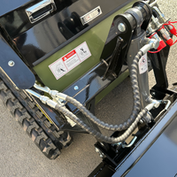 CARTIWELL Terna Mini Cingolata Euro 5 EPA a Benzina da 1,5 Tonnellate con Trinciatrice Forestale e Tosaerba