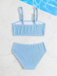 Puff Trajes de <span class=keywords><strong>baño</strong></span> Niñas Infante Bebé Bikini Azul Sin mangas Pooling Beach <span class=keywords><strong>Bebe</strong></span> <span class=keywords><strong>Traje</strong></span> de <span class=keywords><strong>baño</strong></span> - Product Image 4