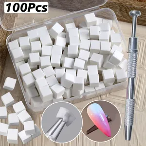 Juego de 100/50 Esponjas Cuadradas para Decoración de Uñas, Pinceles para Degradado de Esmalte en Gel, Esponja para Diseño de Uñas DIY, Herramientas y Suministros para Manicura - Product Image 1