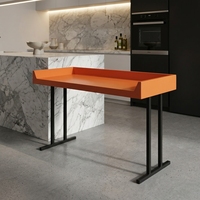 Table pliante pour laverie en fibre de verre orange 72" x 24" x 34"