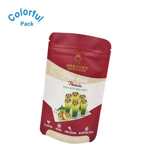 Sac à fermeture éclair étanche à l'humidité de haute qualité imprimé sur mesure 2oz 4oz 8oz Emballage en plastique de poudre <span class=keywords><strong>d</strong></span>'épices Masala biologique Sac debout - Product Image 6