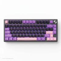 Keyboard Gaming Custom 75% Gasket Mekanik Berkabel Nirkabel Tri-mode untuk 2.4G RGB Backlit Hot-swap Volume