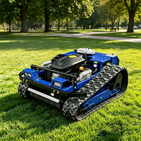 Tondeuse à gazon industrielle SDLOT 2 temps 190cc RC, certifiée CE EPA EURO5, à batterie, tout-terrain, sur chenilles
