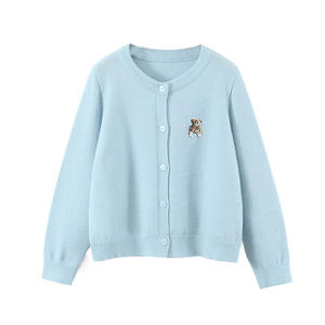 Cardigan en tricot doux pour femme Runqi, couleur bonbon, grande taille, anti-boulochage, avec boutons et étiquette - Product Image 4