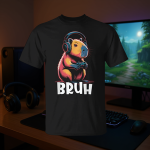 Camiseta de Juego Capybara para Niños, Manga Corta, Cuello Redondo, Impresión Digital, Diseño Deportivo y de Juegos - Product Image 3