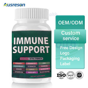 כמוסות אוסרסון לחיזוק מערכת החיסון, הכל באחד: כורכום, ויטמין C, ויטמין D3, אבץ, סמבוק, ג'ינג'ר, תוסף תזונה לתמיכה חיסונית. - Product Image 3