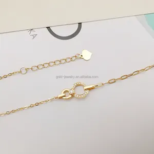 Set Perhiasan Grosir Gelang Emas Murni Gelang Berlian Alami Hadiah Perhiasan Wanita Emas 18K