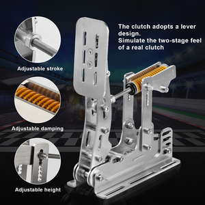 Volante de Simulación SIMSONN PRO con Pedales para <span class=keywords><strong>Euro</strong></span> <span class=keywords><strong>Truck</strong></span> <span class=keywords><strong>Simulator</strong></span> <span class=keywords><strong>2</strong></span>, Compatible con PC para Carreras de Drift y Simulación de Carreras - Product Image 6