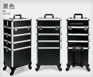 Meuble de salon moderne en métal, boîte à maquillage avec grande capacité, rangement à ongles multicouche, machine de luminothérapie pour salons de coiffure - Product Image 6