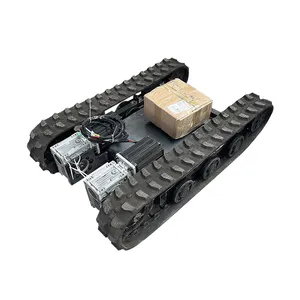 中国制造高品质迷你电动快速爬坡机器人履带式坦克底盘套件
