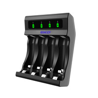Chargeur universel de piles AA/AAA au lithium-ion avec écran LCD intégré et éclairage LED, support de charge 3A, directement de l'usine