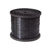 Cordon de pression en fil d'acier plastifié haute résistance pour film de serre en PET, blanc/noir, câble de support, accessoires de serre