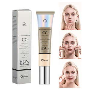 Corrector profesional O'CHEAL de larga duración, resistente al agua, blanqueador e iluminador, hidratante perlado con <span class=keywords><strong>SPF</strong></span> <span class=keywords><strong>50</strong></span>+, protector solar, crema <span class=keywords><strong>CC</strong></span> - Product Image 2