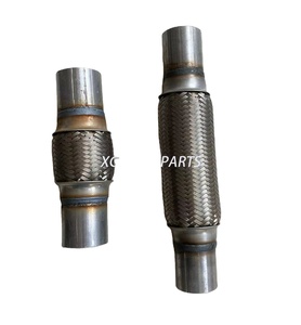 Tự động phụ tùng phần hệ thống ống xả 45*200*300mm bên trong và bên ngoài bên trong và bên ngoài <span class=keywords><strong>Braid</strong></span> dưới ống linh hoạt - Product Image 4