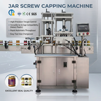 Machine de capsulage sous vide entièrement automatique pour bocaux en verre, contrôle PLC, compatible avec plusieurs types de bouchons