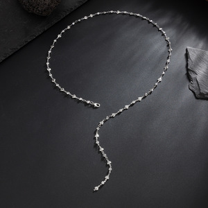 Collana lunga con ciondolo a forma di Y semplice per <span class=keywords><strong>uomo</strong></span> e donna catena <span class=keywords><strong>girocollo</strong></span> a catena a cuore HipHop 2025 nuovi gioielli alla moda - Product Image 4