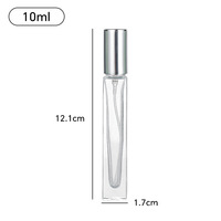 Private Label 10ml 20ml Épais Verre Transparent Carré Rond Vaporisateur Bouteille De Parfum pour Décanter Parfums