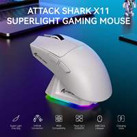 Souris sans fil Attack Shark X11, légère, PAW3311, jeu électronique, ordinateur portable, souris de jeu sans fil BT à trois modes
