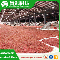 1- 10 Ton Automatische Aangepaste Gedroogde Chilipeper Poeder Drogen Productielijn