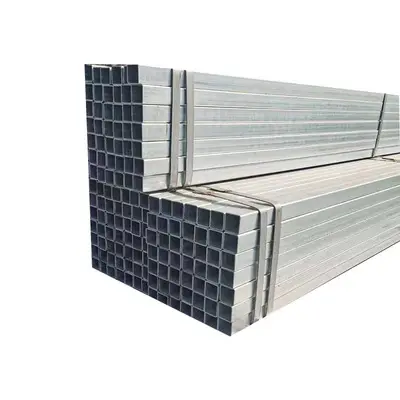 40x60 caldo tubo zincato 1 pollice rettangolare in acciaio 50mm tubo zincato e tubo quadrato per la costruzione