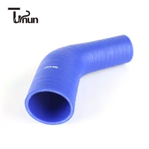 Superficie in tessuto blu 45 gradi tubo flessibile in Silicone ridotto 16-12mm lunghezza 120*120mm 4 strati 5mm di spessore per auto
