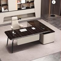 Bureau de direction moderne haut de gamme, écologique, pour cadre supérieur, mobilier de bureau administratif de luxe en bois
