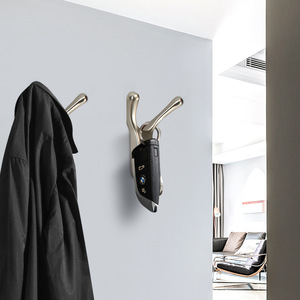 Heavy Duty Zinc Alloy Wall <b>Hooks</b> 25kg Load Capacity For Clothing Storage Behind Doors Or On Walls - Product Image 2
